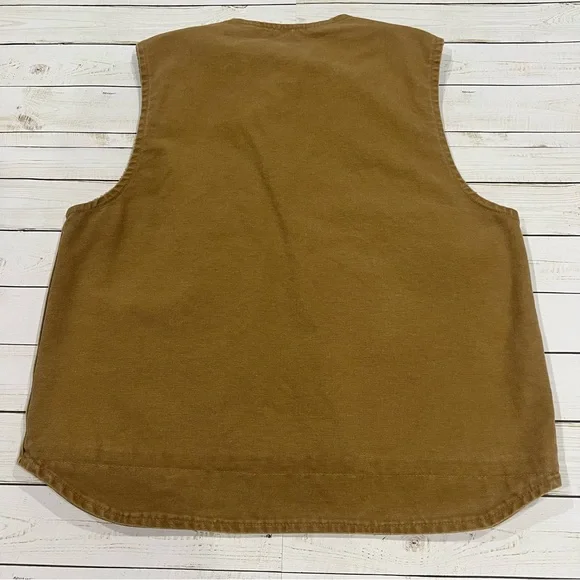 Carhartt Canvas Men’s Work Vest Sz L - Picture 2 of 11